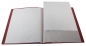 Preview: EXXO by HFP Sichtbuch / Sichthüllenmappe, A4, aus PP, mit 10 fest eingeschweißten und oben offenen Klarsichthüllen, mit Einschubtasche auf der Vorderseite, Farbe: transparent rot – 1 Stück