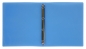 Preview: EXXO by HFP Ringbuch / Ringmappe / Ringordner, A4, aus PP, mit 4er Rundringmechanik und selbstklebenden Rückenschild, Farbe: transparent blau – 1 Stück