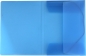 Preview: EXXO by HFP Eckspanner / Gummizugmappe / Sammelmappe, A4, aus PP, mit 30mm Füllhöhe, mit Gummizug und 3 Einschlagklappen im Rückendeckel, Farbe: blau– 1 Stück