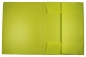 Preview: EXXO by HFP Eckspanner / Gummizugmappe / Sammelmappe, A4, aus PP, mit 30mm Füllhöhe, mit Gummizug und 3 Einschlagklappen im Rückendeckel, Farbe: limone– 1 Stück