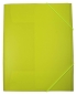 Preview: EXXO by HFP Eckspanner / Gummizugmappe / Sammelmappe, A4, aus PP, mit 30mm Füllhöhe, mit Gummizug und 3 Einschlagklappen im Rückendeckel, Farbe: limone– 1 Stück