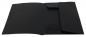 Preview: EXXO by HFP Eckspanner / Gummizugmappe / Sammelmappe, A4, aus PP, mit 30mm Füllhöhe, mit Gummizug und 3 Einschlagklappen im Rückendeckel, Farbe: schwarz – 1 Stück