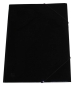 Mobile Preview: EXXO by HFP Eckspanner / Gummizugmappe / Sammelmappe, A3, aus PP, mit 30mm Füllhöhe, mit Gummizug und 3 Einschlagklappen im Rückendeckel, Farbe: transparent schwarz– 1 Stück