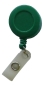Preview: JOJO – Ausweishalter Ausweisclip Schlüsselanhänger, runde Form, Gürtelclip, Druckknopfschlaufe, Farbe grün - 10 Stück