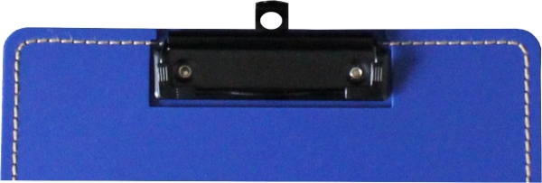 Klemmbrett Aufsteller / Präsentationsklemmbrett / Standklemmbrett, A4, genäht, aus PP, mit Klemmmechanik, mit Aufstellfunkion, Farbe: blau – 1 Stück