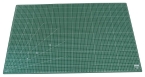 Schneidematte / Schneideunterlage / Bastelunterlage, A1, selbstheilend, aus 5 Schichten, mit Raster auf Vorder- und Rückseite, beidseitig benutzbar, Farbe: grün, 1 Stück