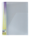 EXXO by HFP Ringbuch / Ringmappe / Ringordner, A4, aus PP, mit Stegtasche und Innentasche, mit 4er D-Ring-Mechanik, Farbe: transparent– 1 Stück