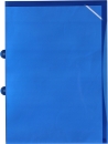 EXXO by HFP Sichthüllen / Aktenhüllen / Dokumentenhüllen A4, aus PP, mit Abheftvorrichtung, Sicherheitsecke, oben und seitlich offen, Farbe: transparent marine - 10 Stück
