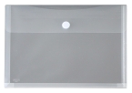 Dokumententaschen A4 quer mit umlaufender Dehnfalte u. Klettverschluss, transparent farblos, mit 30 mm Füllhöhe, aus PP - 10 Stück