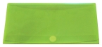 Dokumententaschen Sammelmappen Sichttaschen DIN Lang quer transparent limone- Dokumentenmappe mit 2 Visitenkartentaschen, Klappe und Klettverschluss - 10 Stück