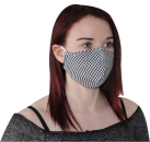 Behelfsmundschutz Mund- und Nasen-Maske aus Baumwolle genäht Made in Germany Farbe: schwarz weiss kariert